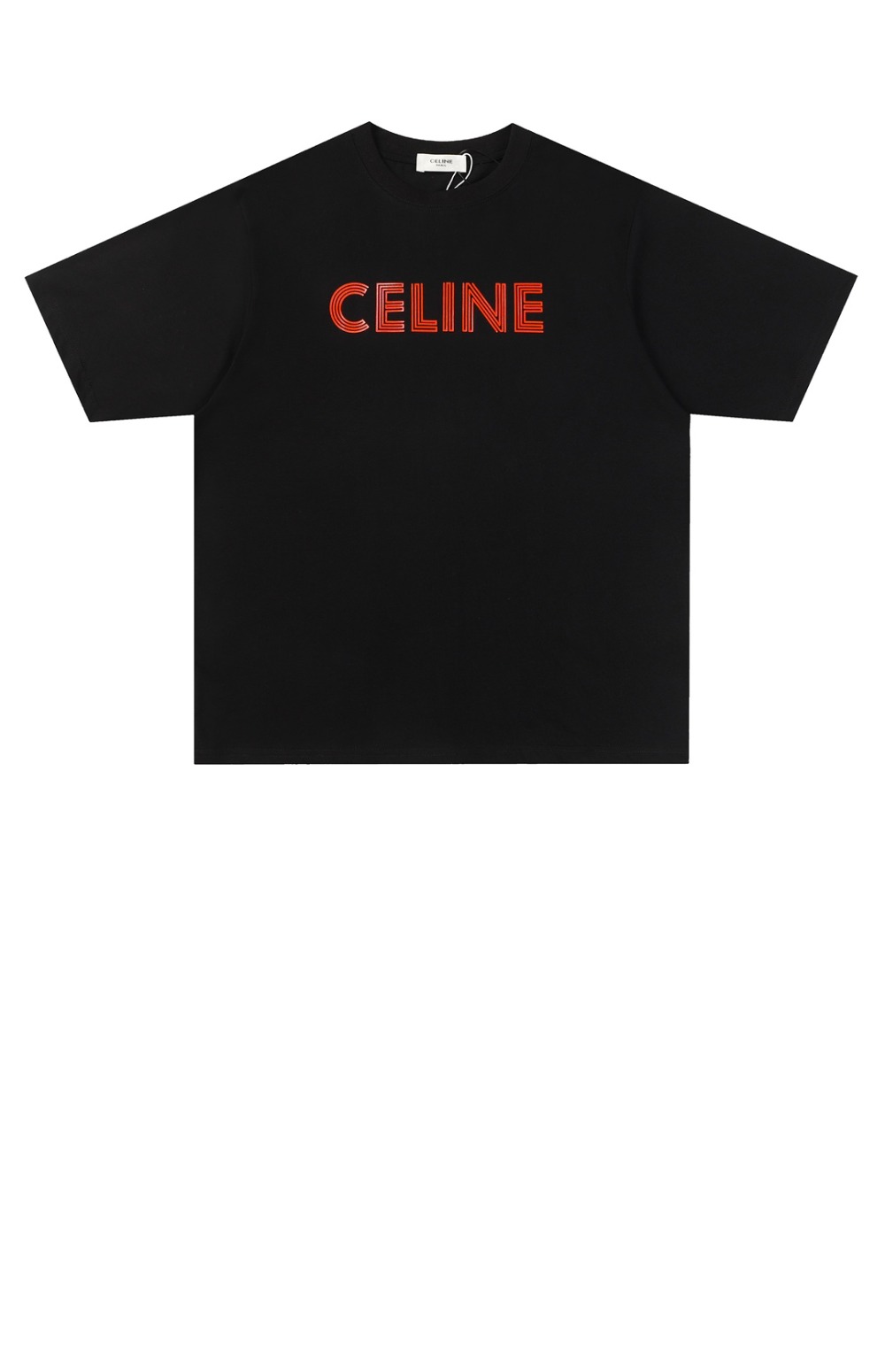 셀린느 로고 코튼 반팔 티셔츠
