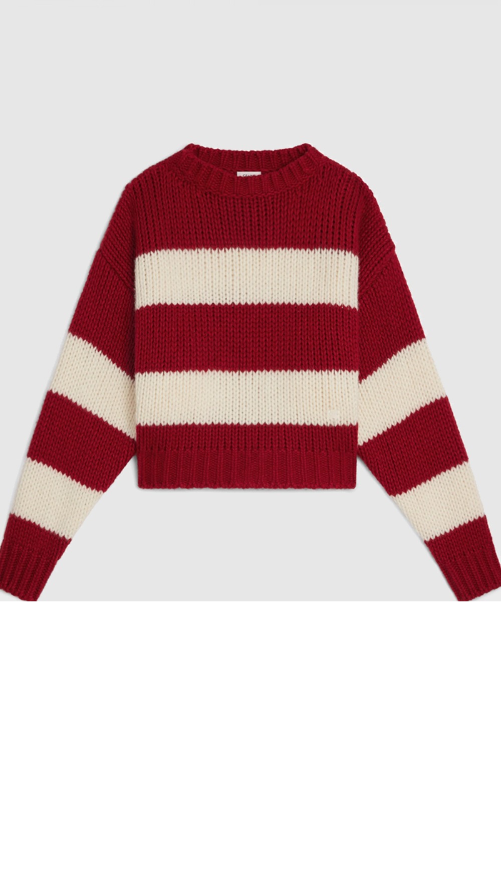 셀린느 로고 프린트 긴팔