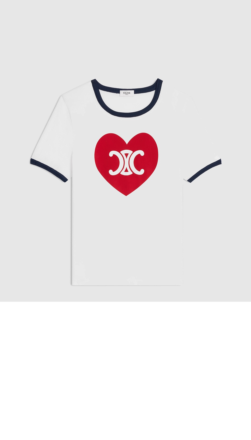 셀린느 로고 프린트 반팔