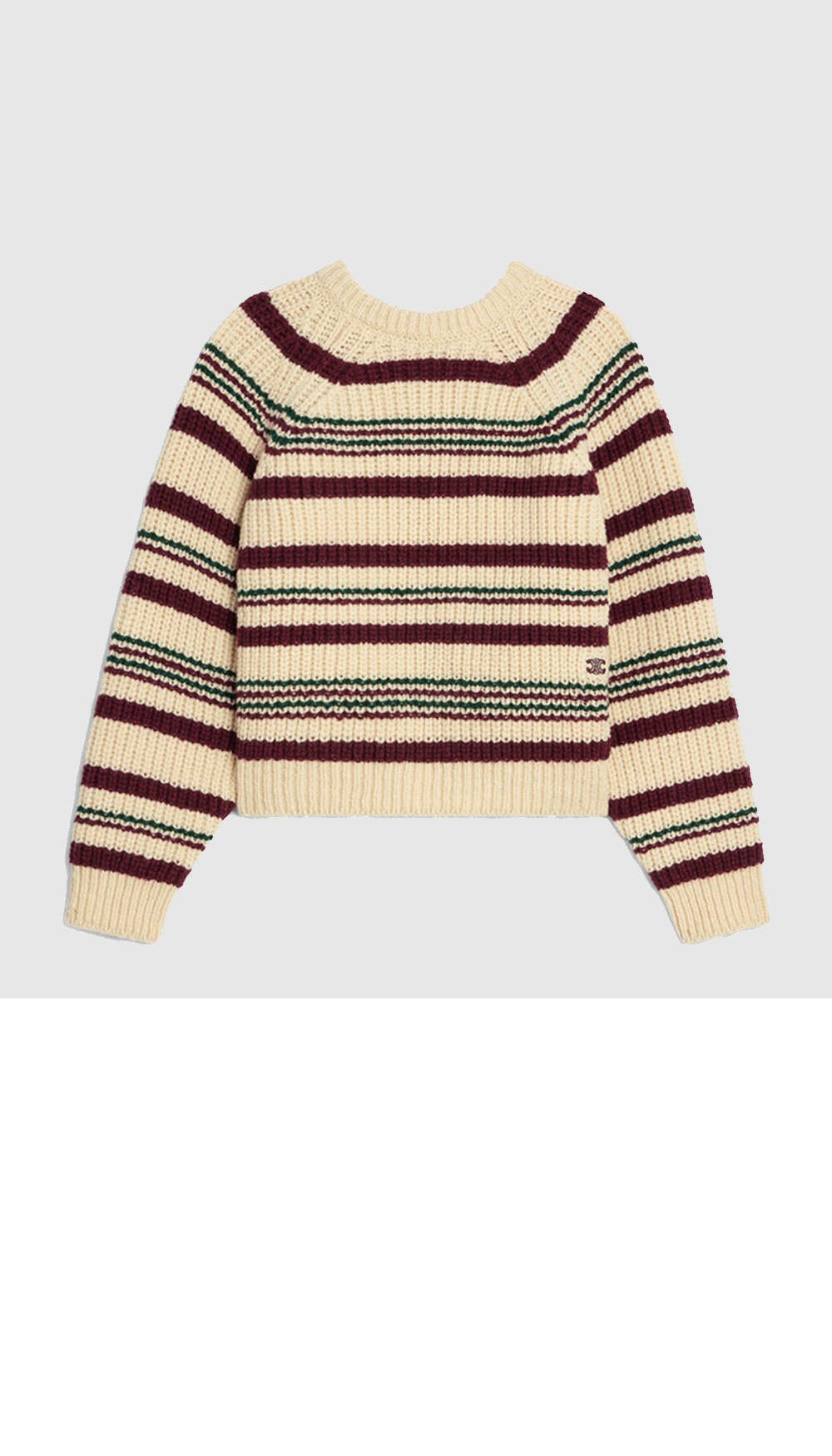 셀린느 로고 프린트 긴팔