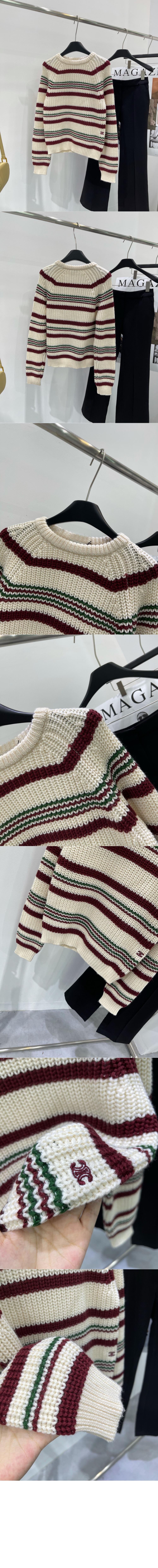 셀린느 로고 프린트 긴팔