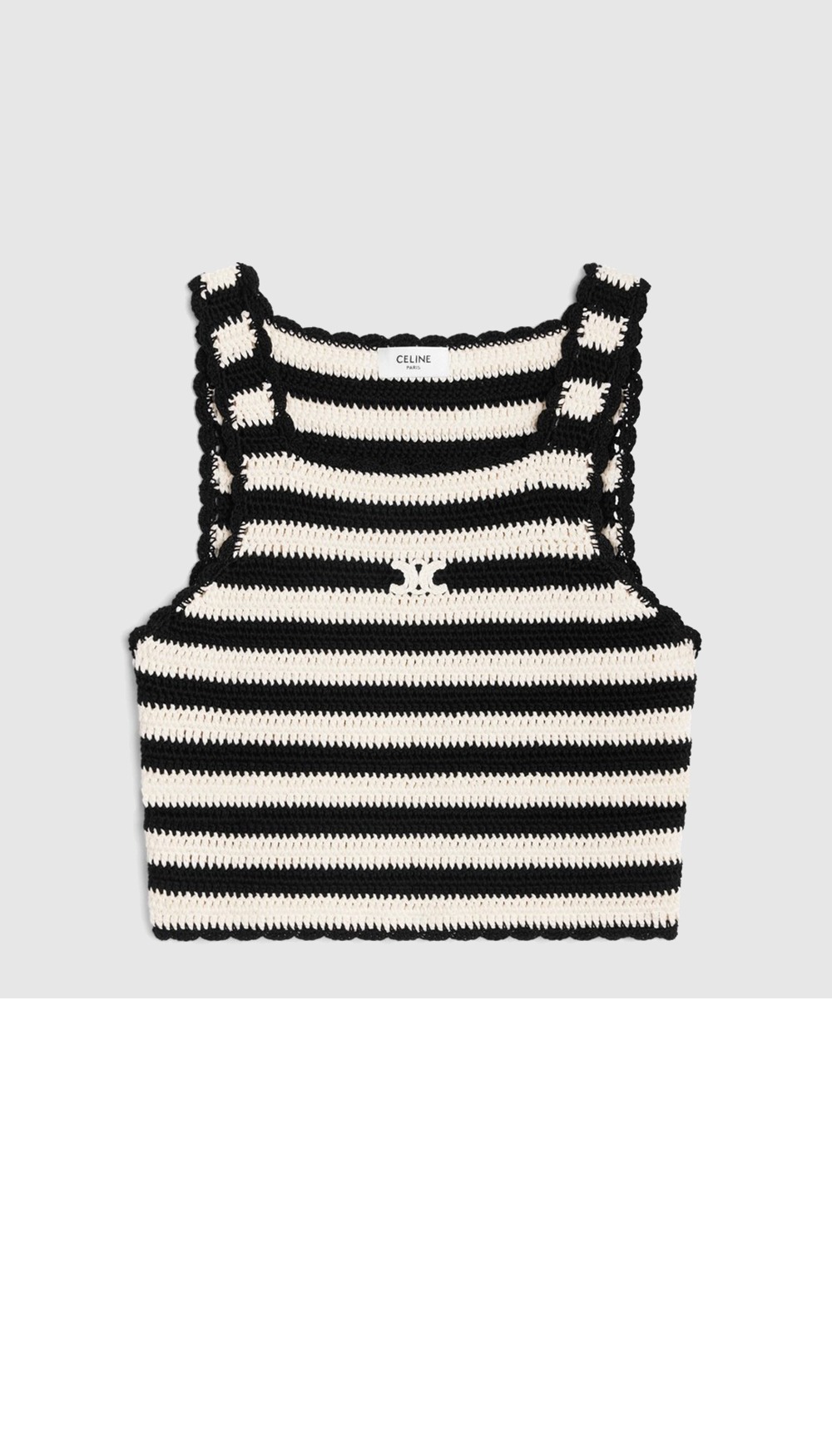 셀린느 로고 프린트 반팔