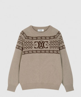 셀린느 로고 면 톱