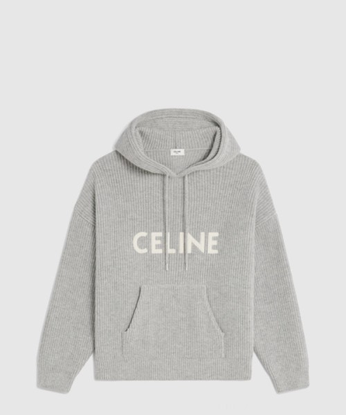 셀린느 로고 후드 긴팔