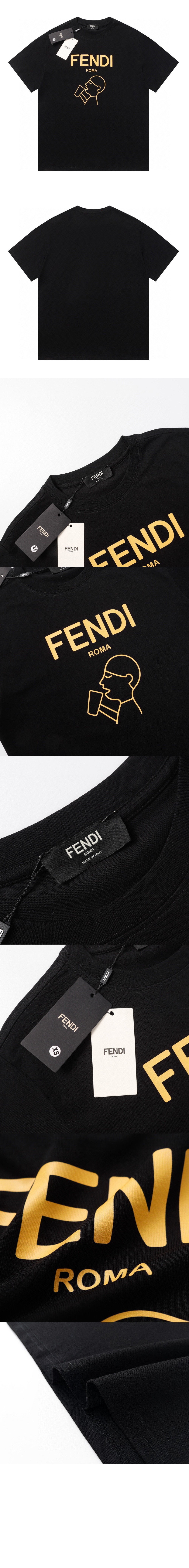 펜디 플라워 코튼 톱