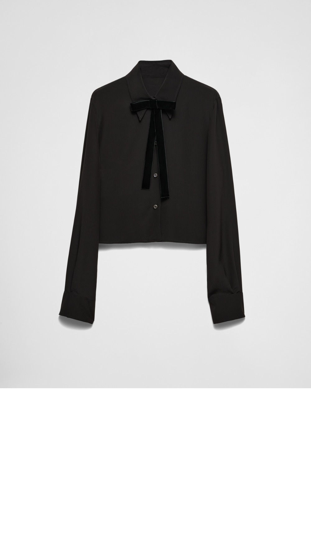 프라다 크레이프 드 신 셔츠