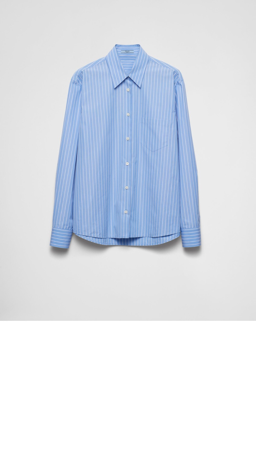 프라다 로고 프린트 셔츠 톱