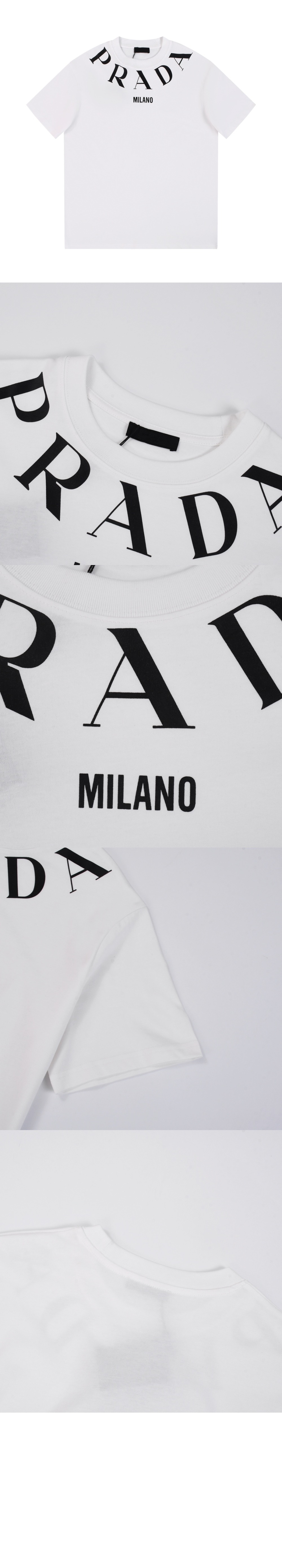 프라다 로고 프린트 반팔
