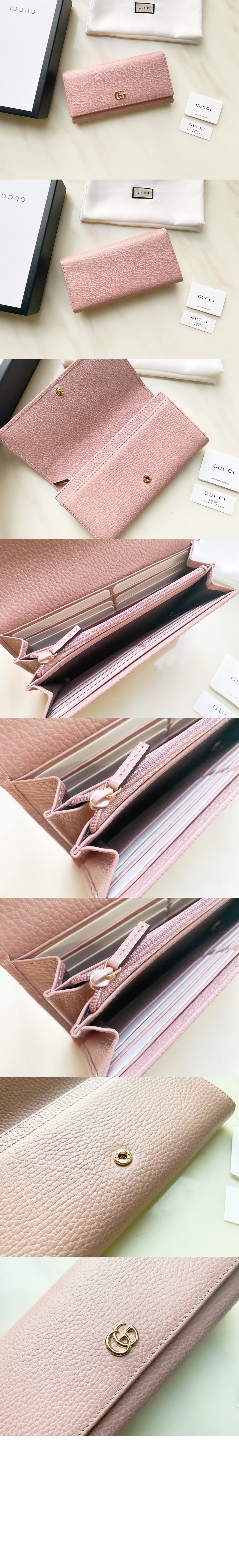 구찌 GG 마몽 레더 장지갑 456116