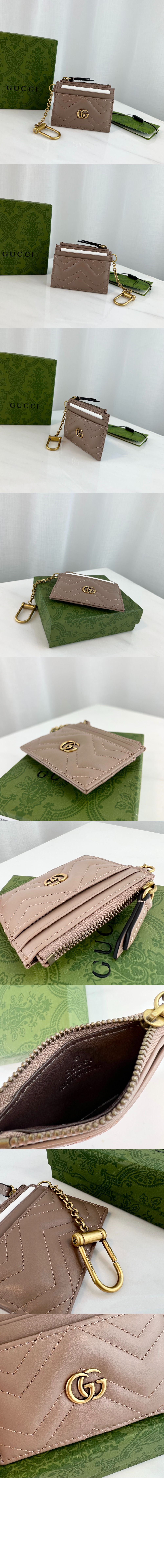 구찌 GG 마몽 키체인 지갑 627064