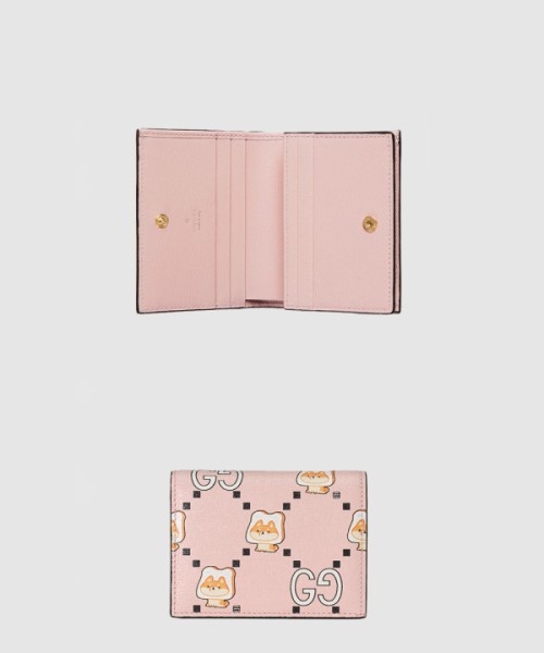 구찌 GG 애니멀 프린트 카드지갑 736784