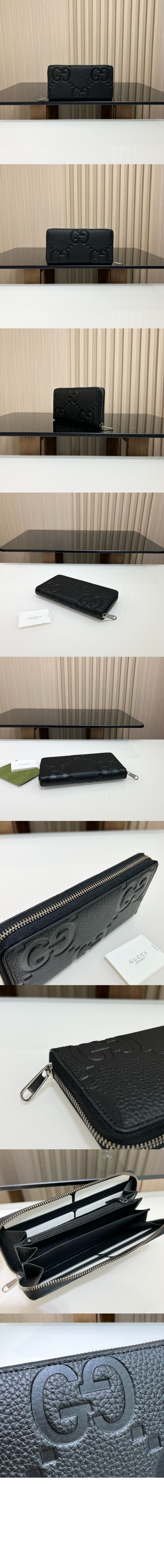 구찌 점보 GG 지퍼월렛 739484