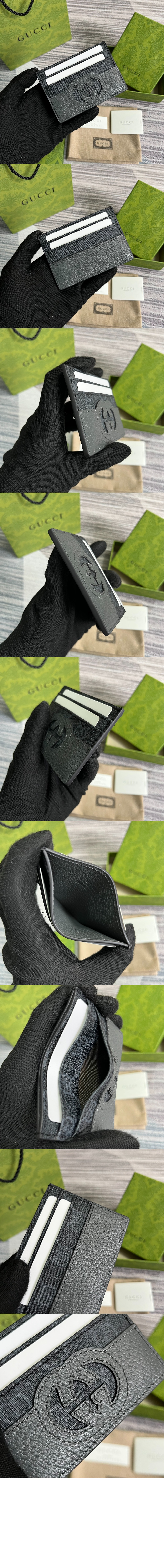 구찌 컷아웃 인터로킹 G 카드지갑 701425