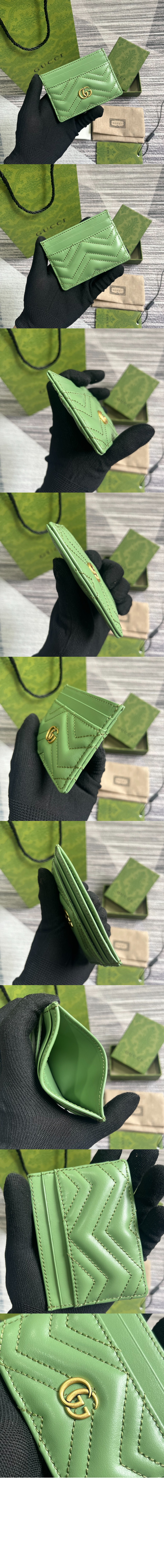 구찌 GG 마몽 마틀라세 카드지갑 443127