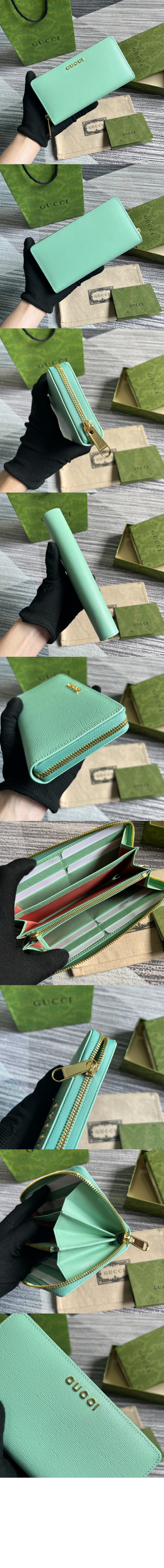 구찌 스크립트 지퍼월렛 772642