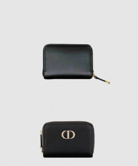 디올 30 Montaigne Voyageur 스몰 지퍼 동전 지갑 S2155