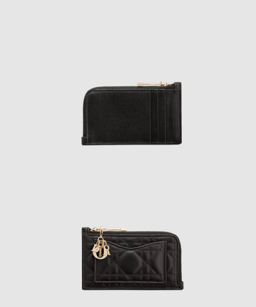 디올 Lady Dior Cosmos 지퍼 카드 지갑 S0965