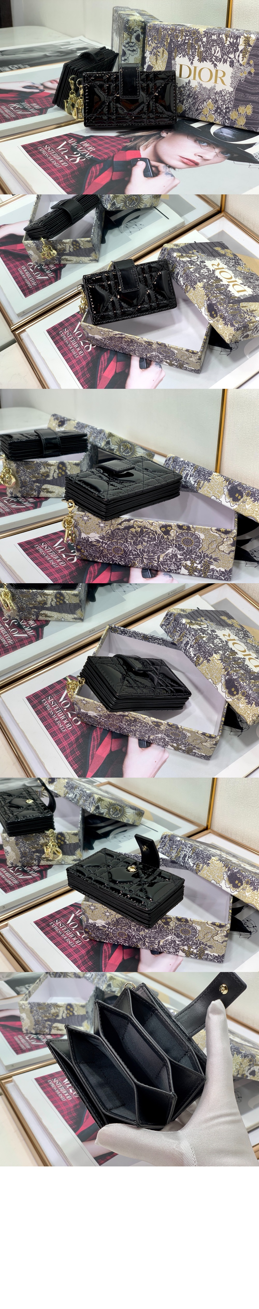 디올 5-포켓 카드지갑 S0074