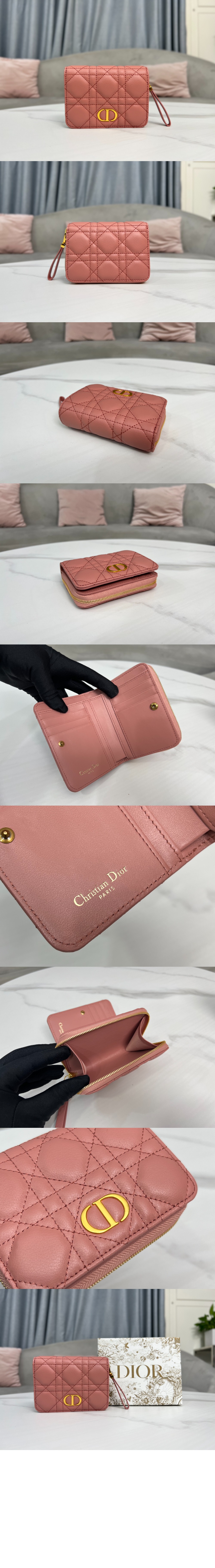 디올 컴팩트 지퍼 반지갑 S5032