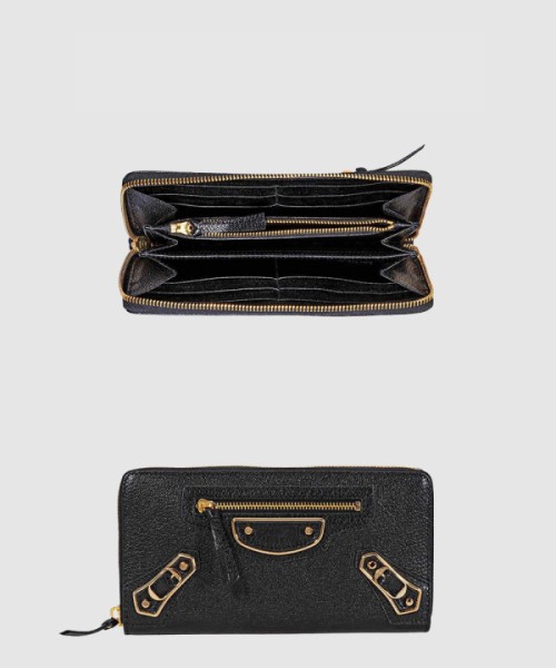 발렌시아가 보테가베네타 메탈릭 엣지 장지갑 390187