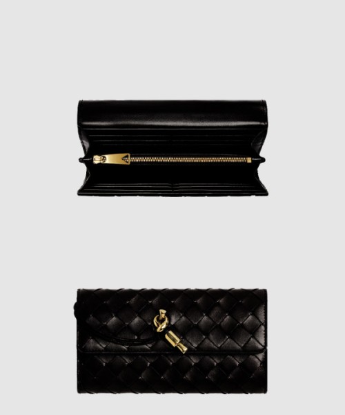 보테가베네타 라지 안디아모 플랩 지갑 741504