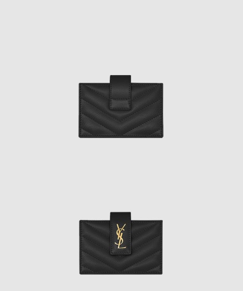 생로랑 아코디언 카드지갑 607907