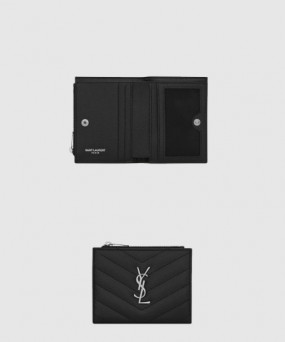 생로랑 모노그램 지퍼 카드지갑 575879