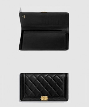 샤넬보이 플랩 장지갑 A80285