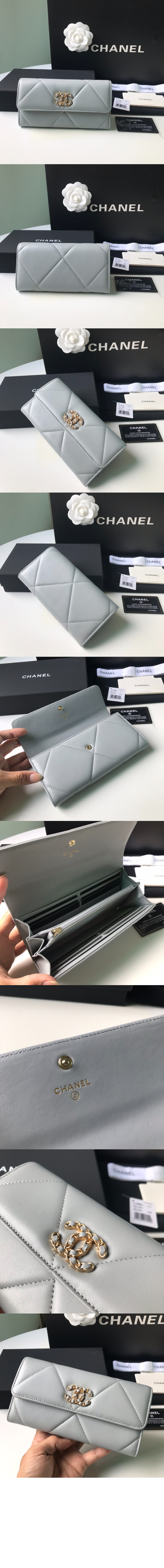 샤넬19 플랩 장지갑 AP0955