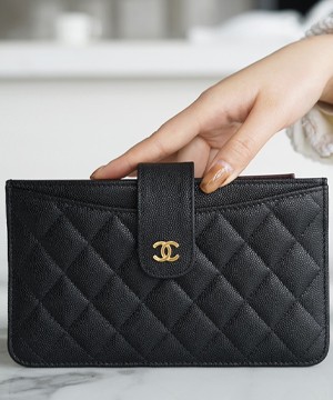 샤넬 장지갑 캐비어 금장 AP6616