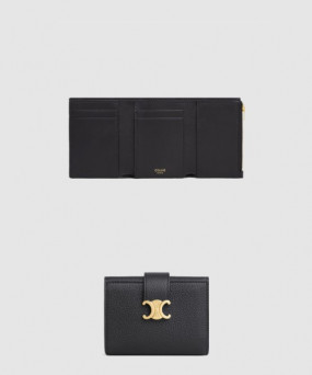 셀린느 니노 파인 스트랩 지갑 서플 그레인 카프스킨 10M963