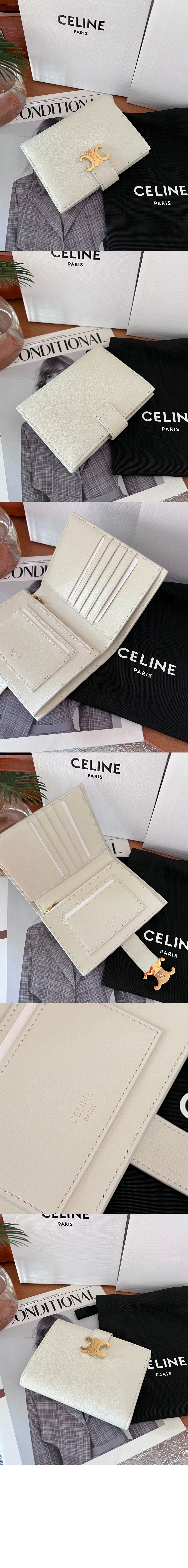 셀린느 미디엄 니노 스트랩 지갑 10M913