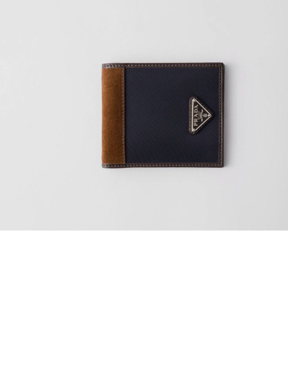 프라다 리나일론 및 가죽 지갑 2M0513